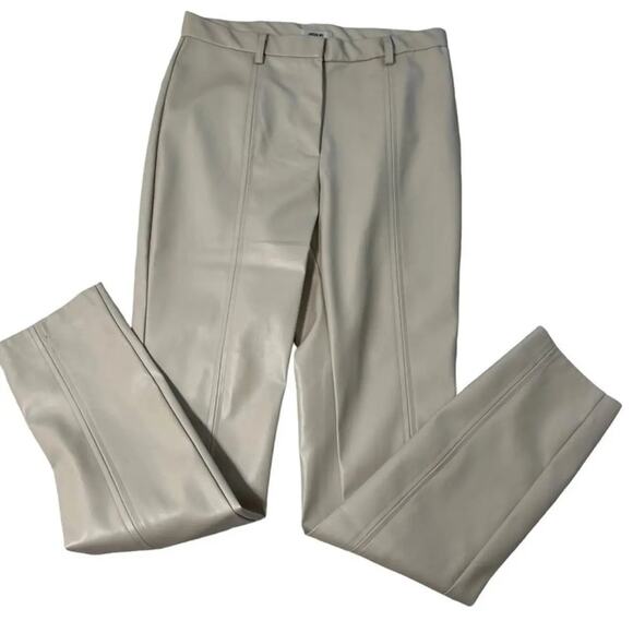 NWT Jason Wu Beige Skinny Pants sz L - Picture 2 of 5